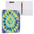 thumbnail image 1 of joogoo Abstract Tie Dye Hardcover 3 Ring Binder 1.5" Round Rings Interior Pockets Binders Organizer 1 Pack, 1 of 9