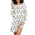 thumbnail image 1 of joogoo Animal Birds Women's Long Sleeve Nightgown Sleepwear L, 1 of 8