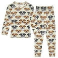 thumbnail image 1 of joogoo Animal Doodle Dog 2 Piece Long Sleeve Tee and Pants Cotton Pajama Set 3T, 1 of 7