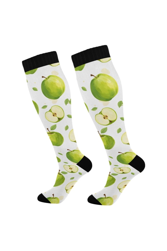 Apples Socks Women Men Knee High Sock
