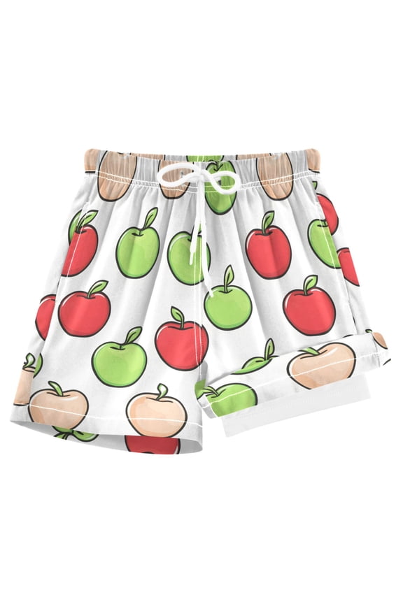 Apples Fruits Boys Swim Trunks Beach Swimsuit Shorts Boxer 9-11Y