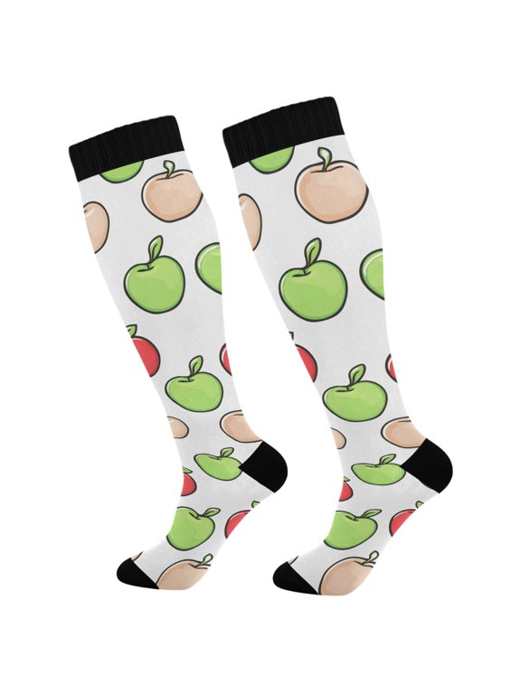 Apples Fruits Socks Women Men Knee High Sock