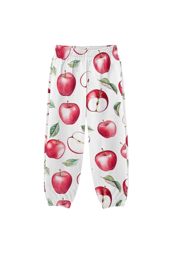 Apples Pattern Boys' Sweatpants Jogger Pants 5-6Y