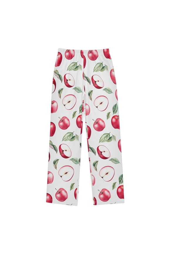 Apples Pattern Pajama Pants Pj Bottoms Sleepwear Lounge M