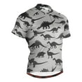thumbnail image 1 of joogoo Art Dinosaur Silhouettes Pattern Men's Cycling Jerseys Mountain Bike Short Sleeve Tops S, 1 of 7