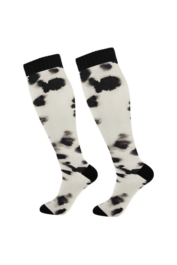 Art Leopard Socks Women Men Knee High Sock