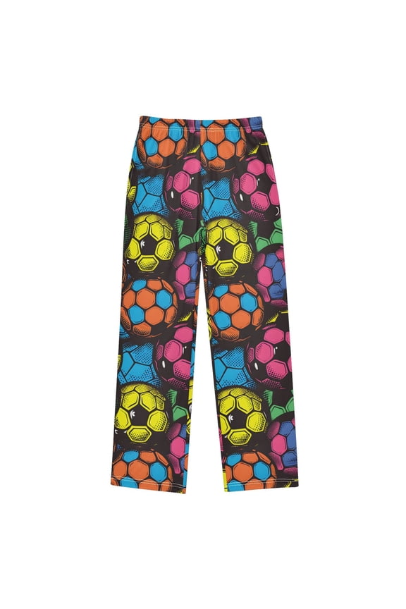 Art Soccer Footballs Pajama Pants Pj Bottoms Sleepwear Lounge XL