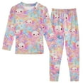 thumbnail image 1 of joogoo Axolotl in Seashell 2 Piece Long Sleeve Tee and Pants Cotton Pajama Set 8Y, 1 of 7