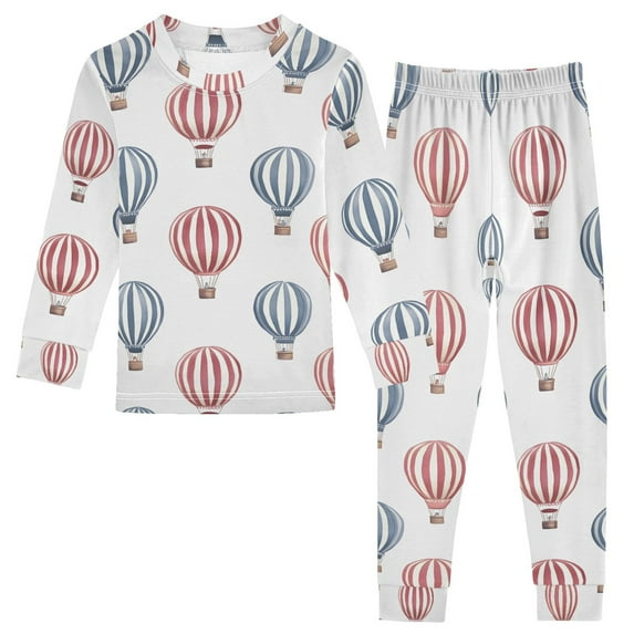 joogoo Balloons 2 Piece Long Sleeve Tee and Pants Cotton Pajama Set 4T