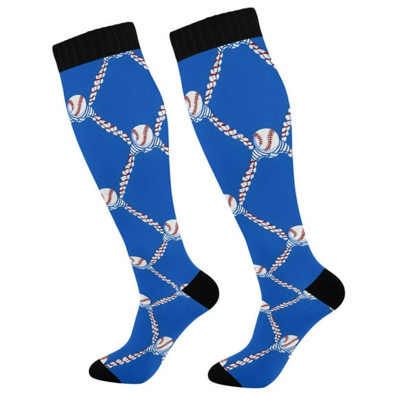 joogoo Baseball Socks Women Men Knee High Sock