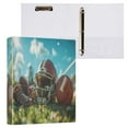 thumbnail image 1 of joogoo Baseball Helmet on Grass Hardcover 3 Ring Binder 1.5" Round Rings Interior Pockets Binders Organizer 1 Pack, 1 of 9