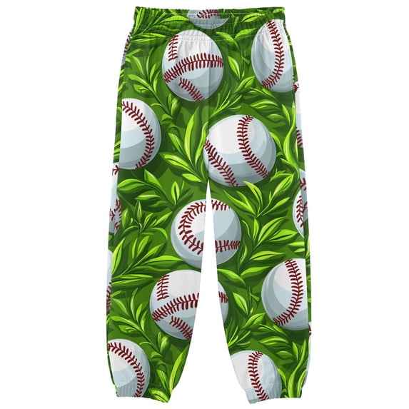 joogoo Baseball on Grass Boys' Sweatpants Jogger Pants 7-8Y
