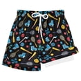 thumbnail image 1 of joogoo Baseballs Tennis Racket Boys Swim Trunks Beach Swimsuit Shorts Boxer 8Y, 1 of 8