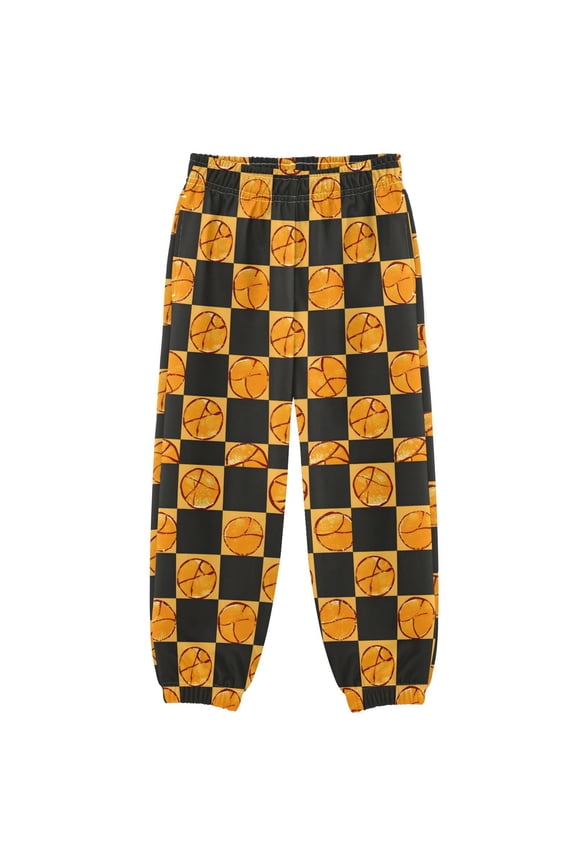 Basketball Checkered Grid Boys' Sweatpants Jogger Pants 3T