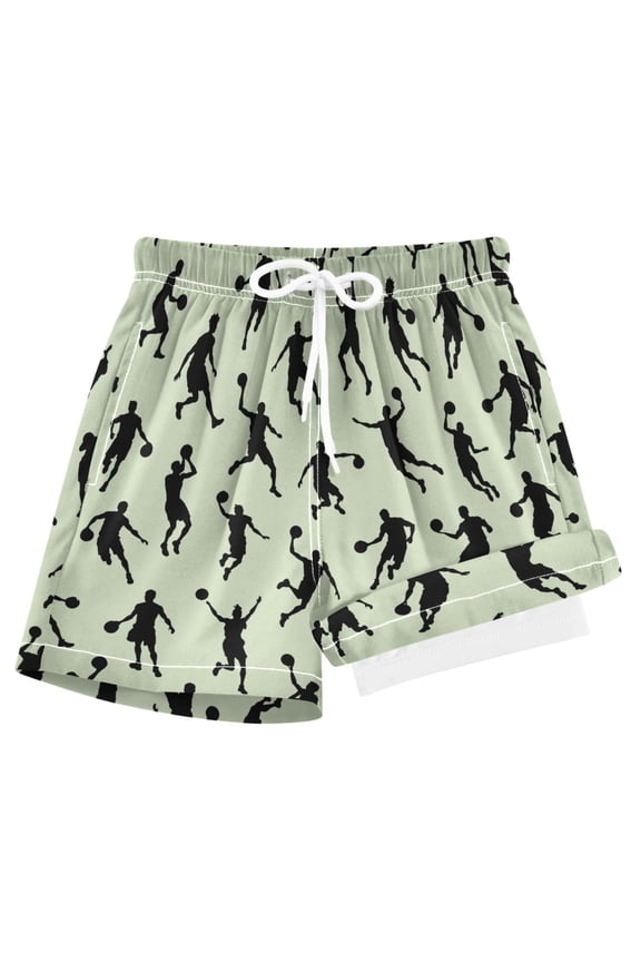 Basketball Player Boys Swim Trunks Beach Swimsuit Shorts Boxer 12-13Y