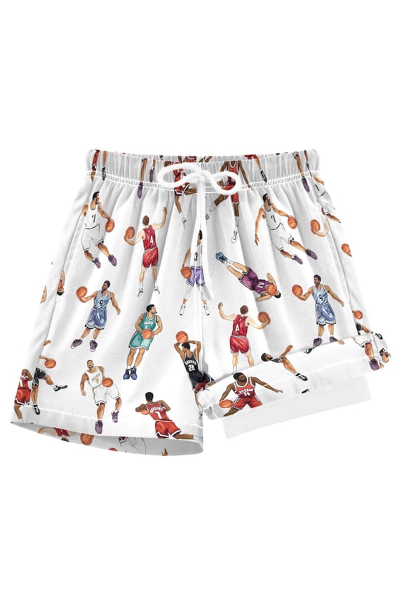 Basketball Player Boys Swim Trunks Beach Swimsuit Shorts Boxer 9-11Y