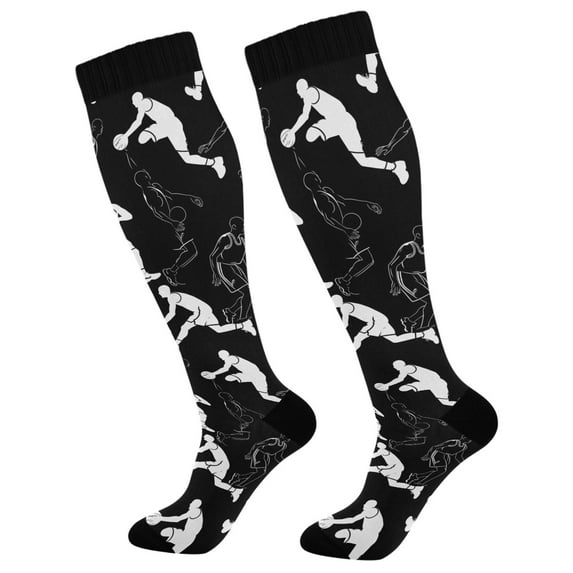 joogoo Basketball Players Long Socks Women Men Knee High Sock