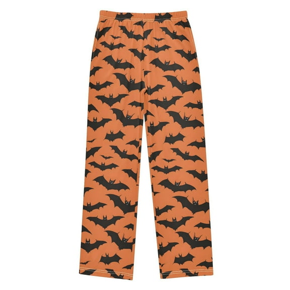 joogoo Bats Orange Pajama Pants Pj Bottoms Sleepwear Lounge XL