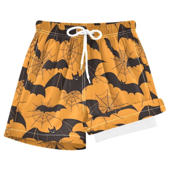 joogoo Bats Spiders Webs Boys Swim Trunks Beach Swimsuit Shorts Boxer 4T
