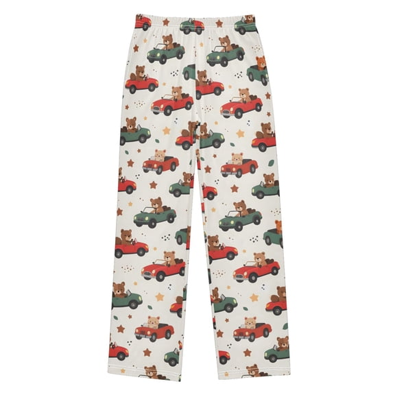 joogoo Bear Driving Car Pajama Pants Pj Bottoms Sleepwear Lounge S