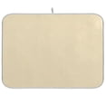 thumbnail image 1 of joogoo Beige Dish Drying Mat Kitchen Counter Absorbent Drying Pad 18x24 in Drainer Rack, 1 of 8