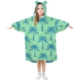 thumbnail image 1 of joogoo Blanket Hoodie for Green Palm Trees Oversize Sweatshirt 3-14 YR L, 1 of 7