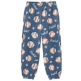 thumbnail image 1 of joogoo Blue Baseballs Stars Boys' Sweatpants Jogger Pants 4T, 1 of 8