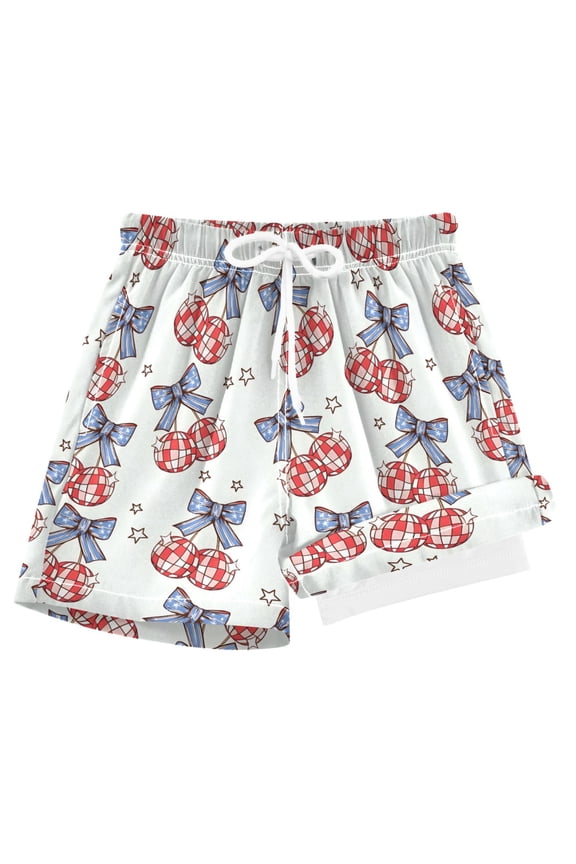 Blue Bows Disco Balls Boys Swim Trunks Beach Swimsuit Shorts Boxer 8Y