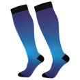 thumbnail image 1 of joogoo Blue Circle Gradient Socks Women Men Knee High Sock, 1 of 8