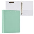 thumbnail image 1 of joogoo Blue Green Hardcover 3 Ring Binder 1.5" Round Rings Interior Pockets Binders Organizer 1 Pack, 1 of 9