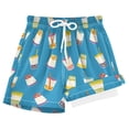 thumbnail image 1 of joogoo Boba Bubble Tea Boys Swim Trunks Beach Swimsuit Shorts Boxer 4T, 1 of 8