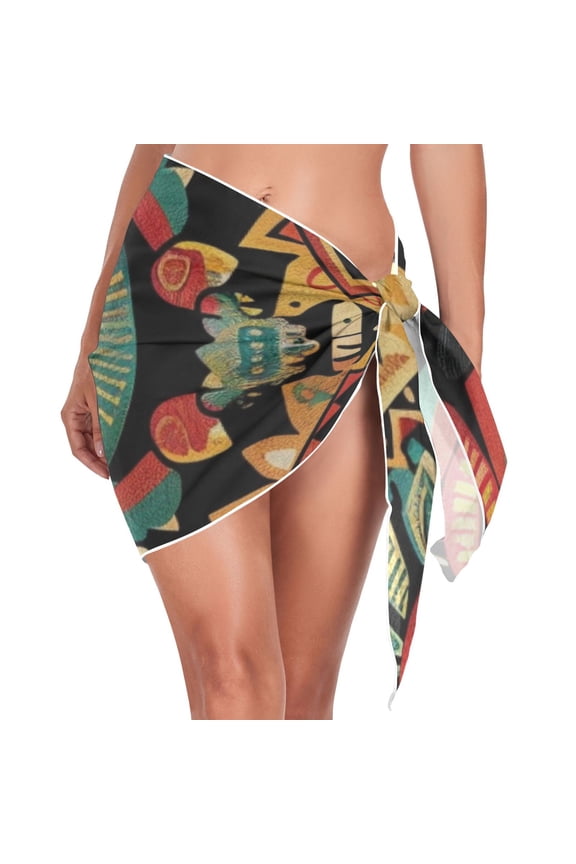 Bohemia Tribal Ethnic Women's Beach Sarong Bathing Suit Wrap Swimwear Cover Ups M