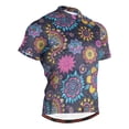 thumbnail image 1 of joogoo Bohemian Mandala Flower Pattern Men's Cycling Jerseys Mountain Bike Short Sleeve Tops XL, 1 of 7
