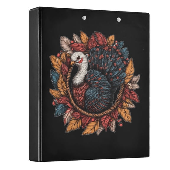 joogoo Bohomia Turkey Hardcover 3 Ring Binder 1.5" Round Rings Interior Pockets Binders Organizer 1 Pack