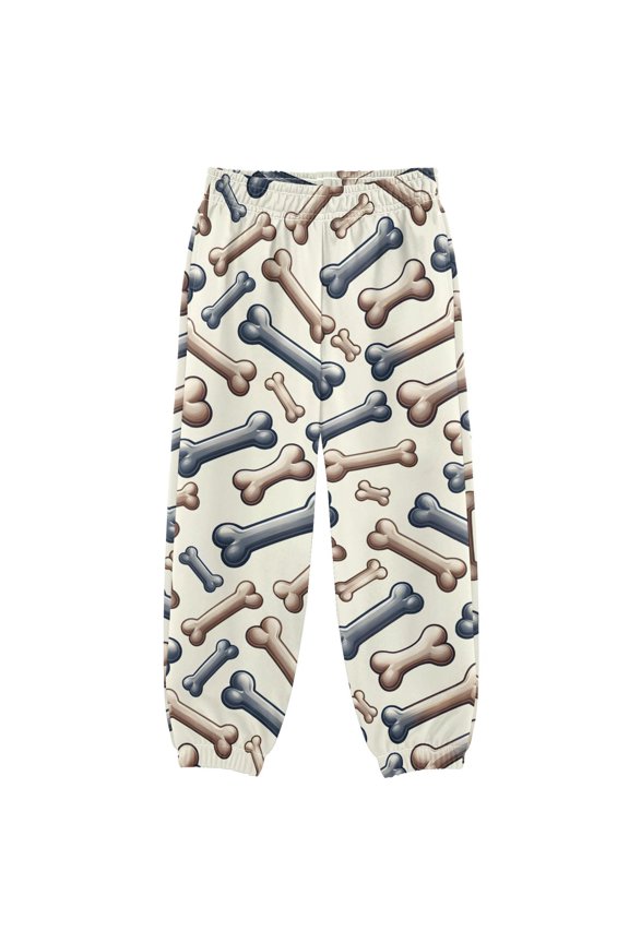 Bones Dog Pattern Boys' Sweatpants Jogger Pants 9-10Y