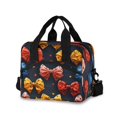 thumbnail image 1 of joogoo Bow Pattern Insulated Lunch Bags Reusable Cooler Box with Shoulder Strap, 1 of 6