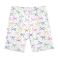 thumbnail image 1 of joogoo Bows Art Lines Girls Lined Shorts Bike Dance Bottoms 5T, 1 of 7