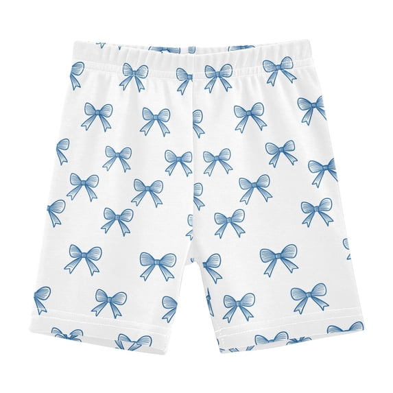 joogoo Bows Blue Girls Lined Shorts Bike Dance Bottoms 8Y