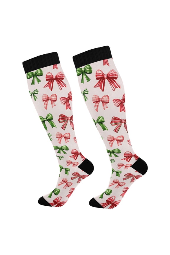 Bows-b2 Socks Women Men Knee High Sock
