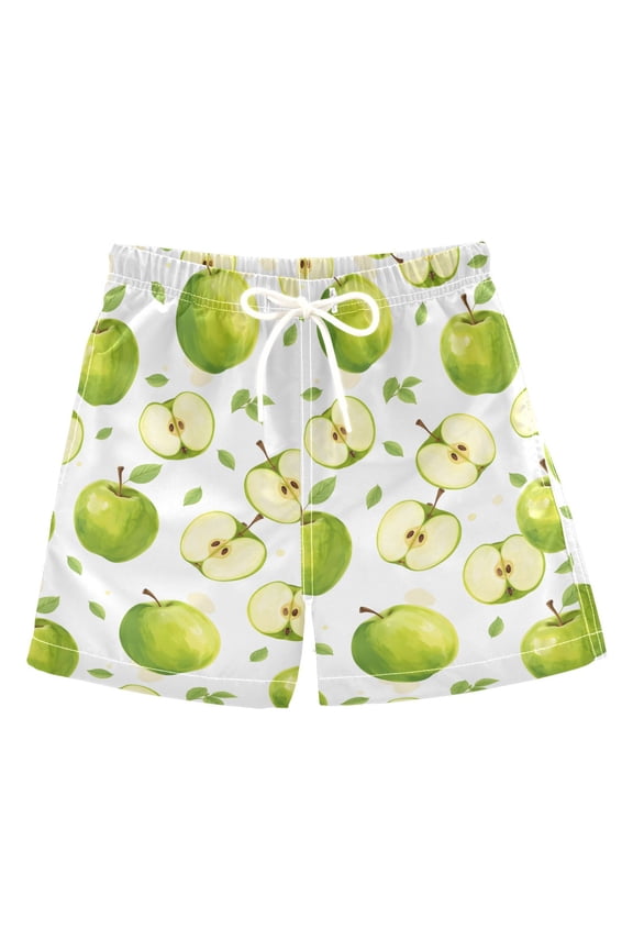 Boy Swim Trunks Apples Bathing Beach Board Shorts 4T