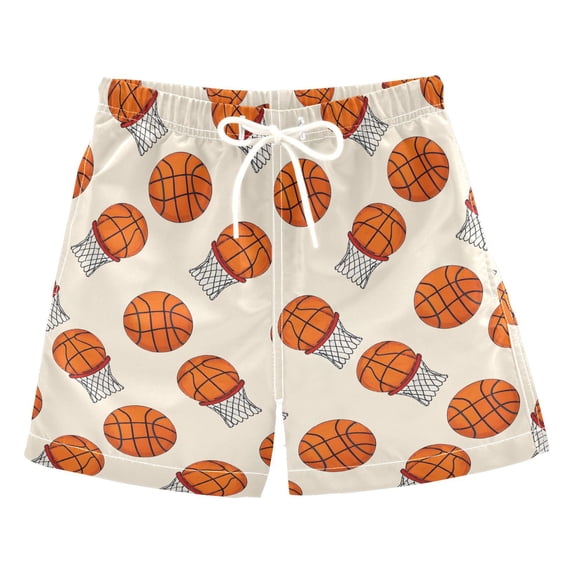 joogoo Boy Swim Trunks Basketball Bathing Beach Board Shorts M
