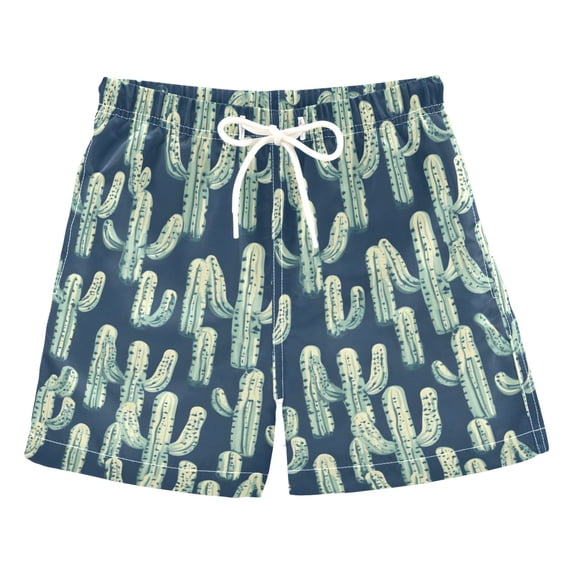 joogoo Boy Swim Trunks Retro Cactus Bathing Beach Board Shorts 4T