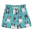 thumbnail image 1 of joogoo Boys Swim Trunks Bulldogs Cartoon Beach Board Shorts Drawstring Swimsuit 2T, 1 of 6