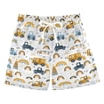 thumbnail image 1 of joogoo Boys Swim Trunks Cartoon Car Vehicle and Rainbows Beach Board Shorts Drawstring Swimsuit 3T, 1 of 6