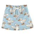 thumbnail image 1 of joogoo Boys Swim Trunks Cartoon Duck Beach Board Shorts Drawstring Swimsuit 4T, 1 of 6