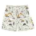 thumbnail image 1 of joogoo Boys Swim Trunks Cartoon Excavator Beach Board Shorts Drawstring Swimsuit M, 1 of 6