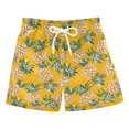 thumbnail image 1 of joogoo Boys Swim Trunks Fruit Pineapple Beach Board Shorts Drawstring Swimsuit 2T, 1 of 6
