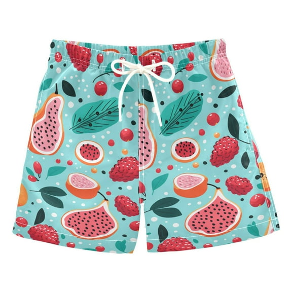 joogoo Boys Swim Trunks Fruits Difference Beach Board Shorts Drawstring Swimsuit 3T