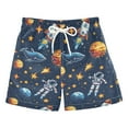 thumbnail image 1 of joogoo Boys Swim Trunks Space Stars Universe Beach Board Shorts Drawstring Swimsuit S, 1 of 6