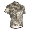 thumbnail image 1 of joogoo Brown Marble Pattern Men's Cycling Jerseys Mountain Bike Short Sleeve Tops XL, 1 of 7